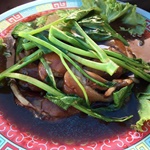 เป็ดอบยอดผัก